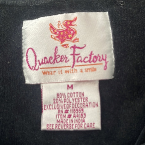 QUACKER 🦆 FACTORY Velvet w Pockets size MEDIUM Womens DRESS - Picture 13 of 16